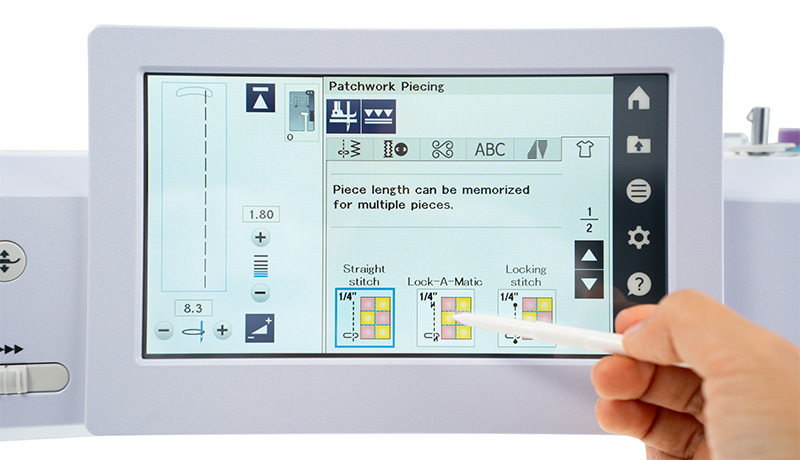 Janome Continental M6 7inch colour touchscreen